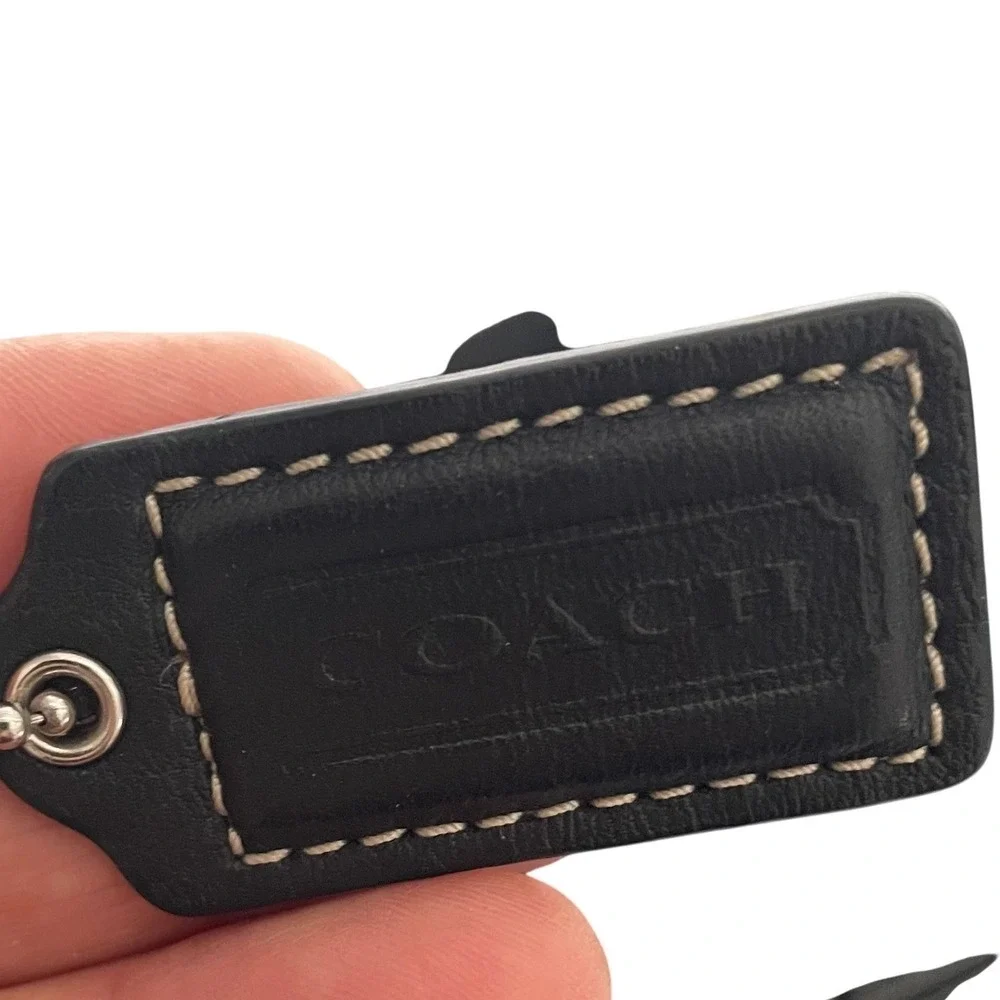 Coach Black Leather‎ Gallery Tote Bag Purse F13959 Satchel Handbag
